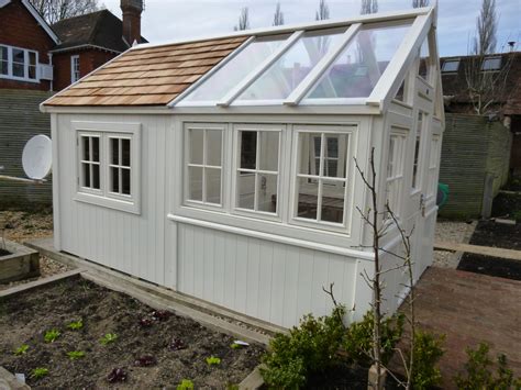 summerhouse with greenhouse attached